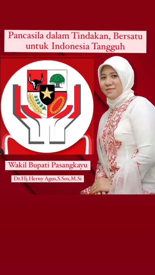 Wabup Pasangkayu Ikuti Upacara Hari Lahir Pancasila Bersama Forkopimda